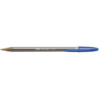 BIC Cristal Ballpoint Stick Pens, Bold Point, Blue Ink, 24/Box ( MSBP241-BLU)