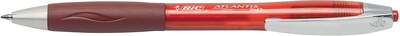 BIC Atlantis Retractable Gel-Ink Pens, Red, Dozen
