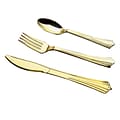 Table Mate Plastic Assorted Cutlery, Medium-Weight, Gourmet Gold, 50/Pack (8305A-GO)