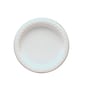 Tablemate® Disposable Round Plastic Plate, 6"(Dia), White, 125/Pack