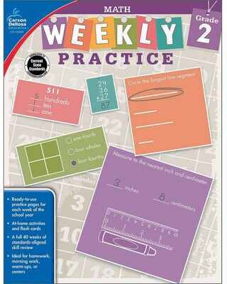 Carson-Dellosa Weekly Practice: Math Workbook