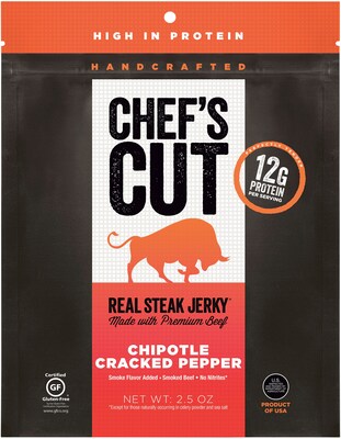 Chefs Cut Chipotle Cracked Pepper Beef Jerky, 2.5 oz. (CCR00501)