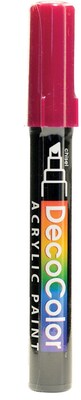 Marvy Uchida Decocolor Acrylic Paint Markers Aubergine Chisel Tip [Pack Of 6]