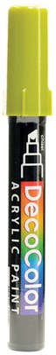 Marvy Uchida Decocolor Acrylic Paint Markers Celery Chisel Tip [Pack Of 6]
