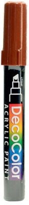 Marvy Uchida Decocolor Acrylic Paint Markers Brown Chisel Tip [Pack Of 6]