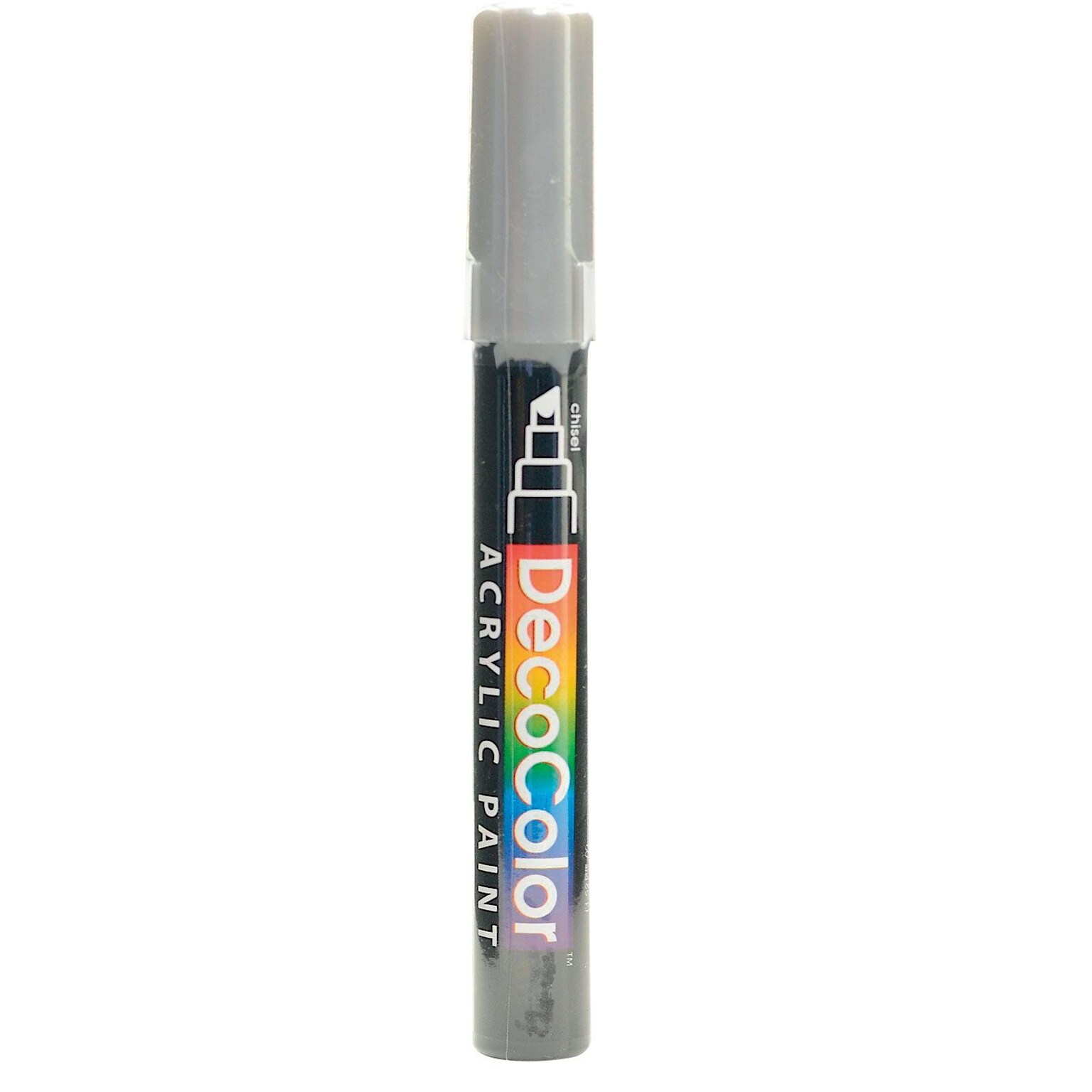 Marvy Uchida Decocolor Acrylic Paint Markers Silver Chisel Tip [Pack Of 6]