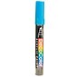 Marvy Uchida Decocolor Acrylic Paint Markers Metallic Blue Chisel Tip [Pack Of 6]