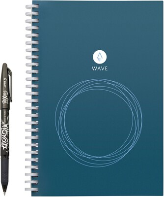 Rocketbook Wave, 1 Subject Notebook, Unruled, 8.9 x 6, Blue (8138614)