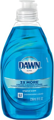 Dawn® Ultra Dishwashing Liquid Dish Soap, Original Scent, 8 Oz., 18 Bottles/Case