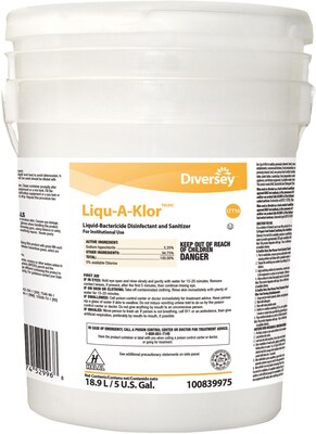 Liqu-A-Klor Liquid-Bactericide Disinfectant and Sanitizer, 5 Gallon (100839975)