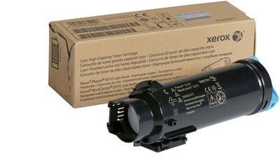 Xerox 106R03477 Cyan High Yield Toner Cartridge, Prints Up to 2,400 Pages (XER106R03477)