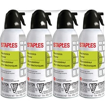 Staples Electronics Duster 10oz., 4/Pack