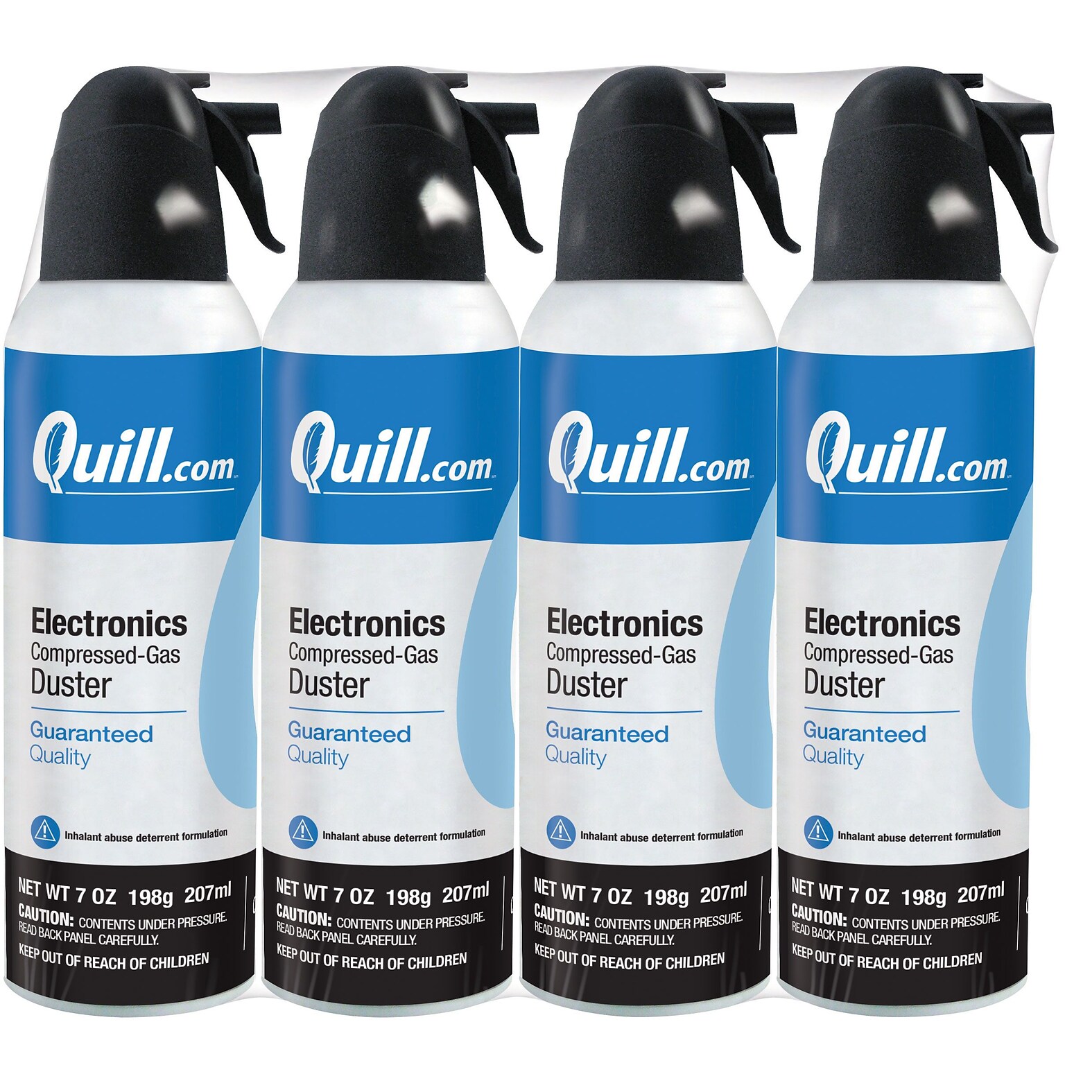 Quill Brand® Electronics Duster, 7 oz. Spray Can, 4/Pack (QL07ENFR-4)