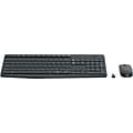 Logitech MK235 USB Wireless Optical Keyboard and Mouse Set, Black (920-007897)