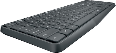 Logitech MK235 USB Wireless Optical Keyboard and Mouse Set, Black (920-007897)