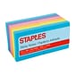Staples® Sticky Notes, 3" x 3" Assorted Bold, 100 Sheets/Pad, 12 Pads/Pack (S-33BO12/52566)