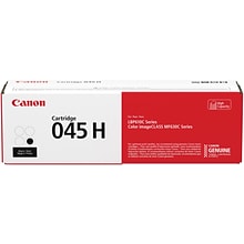Canon 045 H Black High Yield Toner Cartridge, Prints Up to 2,800 Pages (1246C001)