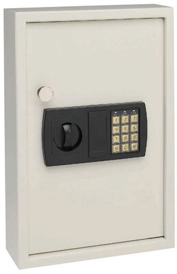 MMF Industries™ STEELMASTER® Electronic Key Safe, Sand, 17 3/4"H x 11 7/8"W x 4"D