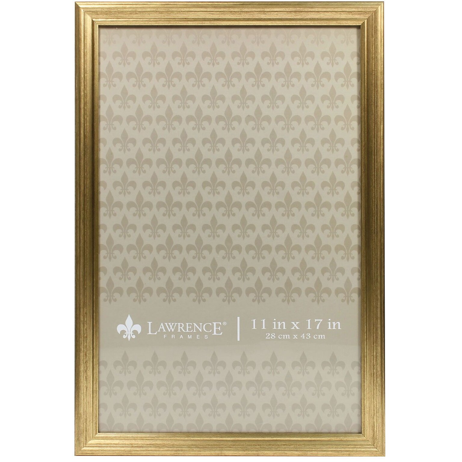 Lawrence Frames 11 x 17 Sutter Burnished Gold Picture Frame (536217)