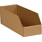 Partners Brand Kraft Open Top Bin Boxes, 50/Bundle (BINMT624K)