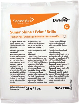 Suma® Shine Portion Pak, Powder, 0.99 Oz., 100/CT