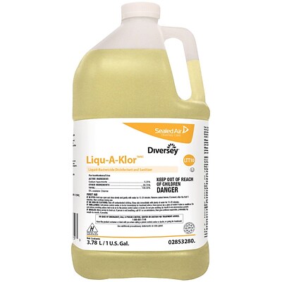 Liqu-A-Klor™ Liquid-Bactericide Disinfectant and Sanitizer, 1 Gallon, 4/CT (02853280)