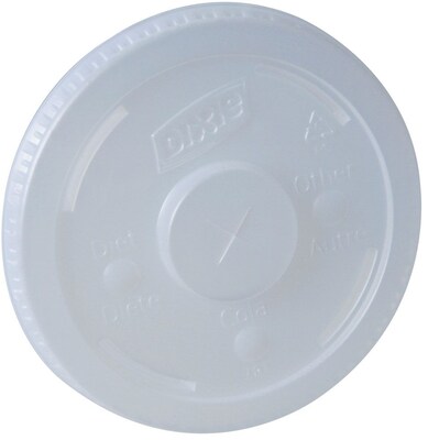 Dixie® Straw-Slotted Paper Cold Cup Lid by GP PRO, 12-21 oz., Translucent, 1200/Carton (914LSRD)