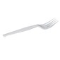 Dixie Plastic Fork 6-1/8, Medium Weight, White, 1000/Carton (FM217)