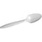 Dixie Plastic Teaspoon, 5-1/2 Medium-Weight, White, 1000/Carton (PTM21)