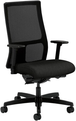 HON Ignition Mid-Back Mesh Task Chair, Synchro-Tilt, Back Angle, Adj Arm, Fabric, Starry Night, 20.0