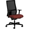 HON Ignition Mid-Back Mesh Task Chair, Synchro-Tilt, Back Angle, Adj Arms, Fabric, Ruby, 20.0W x 17
