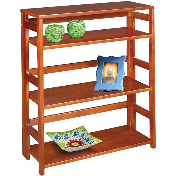 Niche Flip Flop 4 Shelf 34H Folding Bookcase, Cherry (FF3430CH)