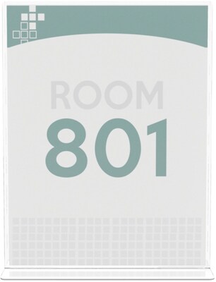 Deflecto Superior Image Document Holder, 8.5" x 11", Vertical, Table Top, Clear Plastic (590801)