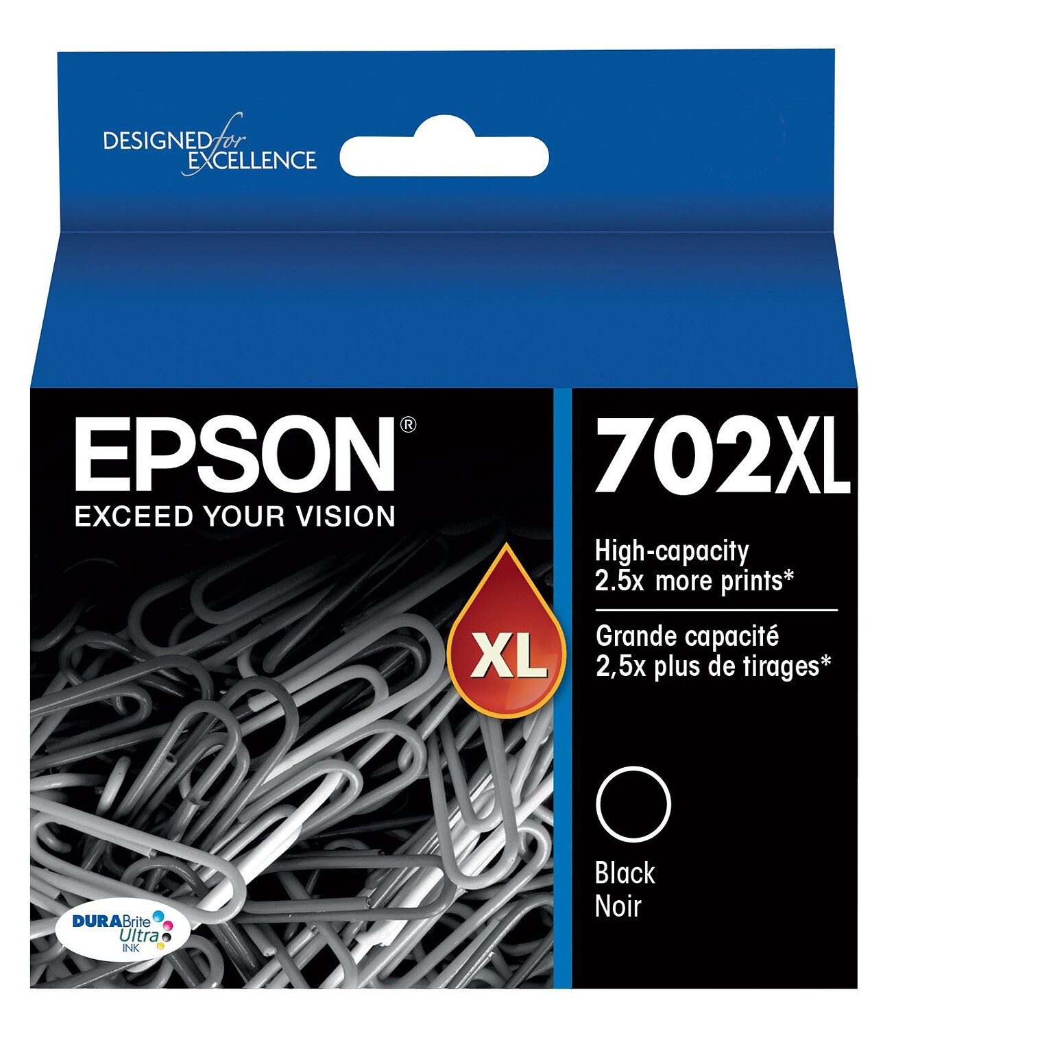 Epson T702XL Black High Yield Ink Cartridge   (T702XL120-S)