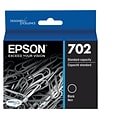 Epson 702 DURABrite Ultra Ink Cartridge, Standard-capacity, Black Ink Cartridge (T702120)