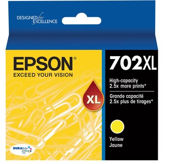 Epson T702XL Yellow High Yield Ink Cartridge (T720XL420-S)