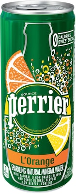 UPC 074780446334 product image for Perrier Sparkling Natural Mineral Water, LOrange/Lemon Orange, 8.45 oz. Slim Can | upcitemdb.com