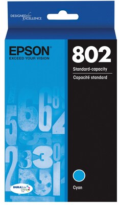 Epson T802 Cyan Standard Yield Ink Cartridge