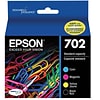 Epson 702 DURABrite Ultra Ink Cartridge, Standard-capacity, Multipack CMYK (T702120-BCS)