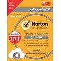 Norton Security Premium 10 Devices, 13-month for Windows/Mac (1 User) [Download]