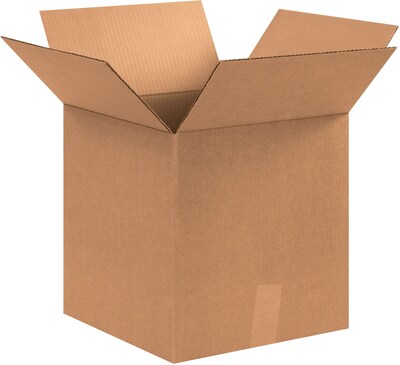 Corrugated Boxes, 12 x 12 x 13, Kraft, 25/Bundle (121213R)
