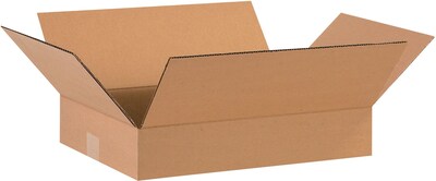 16 x 12 x 3 Shipping Boxes, Brown, 25/Bundle (16123)