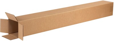 4 x 4 x 38 Shipping Boxes, Brown, 25/Bundle (4438)