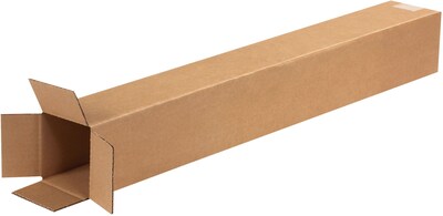 4 x 4 x 32 Shipping Boxes, Brown, 25/Bundle (4432)