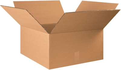 Partners Brand 22 x 22 x 12 Heavy-Duty Double Wall Boxes, 48 ECT, Kraft, 10/Bundle (HD222212DW)