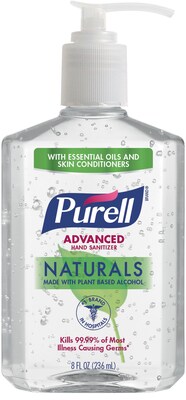 Purell® Advanced Naturals Hand Sanitizer, 8 oz. (9626-12-CMR)
