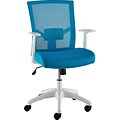 Quill Brand® Ardfield Mesh Back Fabric Task Chair, Teal/White (50837)