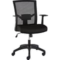 Quill Brand® Ardfield Mesh Back Fabric Task Chair, Black (50838)