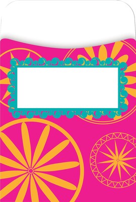 Barker Creek Bohemian Library Pockets, 5.125" x 3.5", 30/Pack (BC1239)