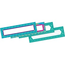 Barker Creek Bohemian Double-Sided Name plates & Bulletin Board Signs, 36 Pieces Per Pack (BC1438)